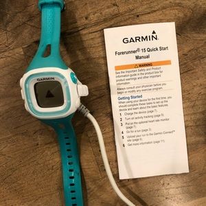 Garmin forerunner 15 watch with charger